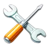 Wrench and tools icon