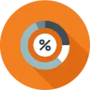 Percentage gauge icon