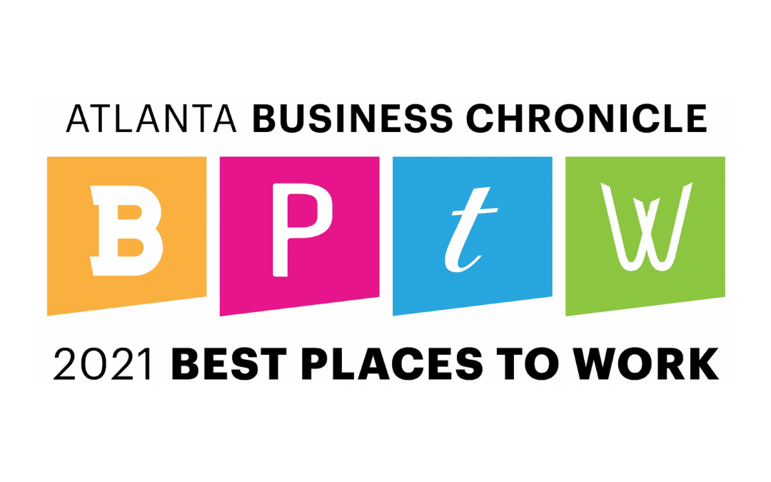 Atlanta Business Chronicle Best Place to Work Award 2021